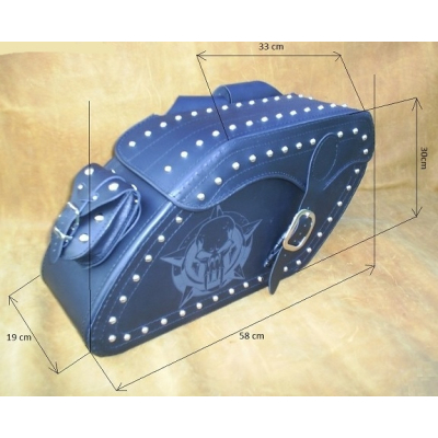 Kožené moto brašne S5 Intruder, 2 x 24L