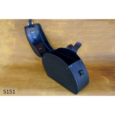 Kožené tašky na chopper S151