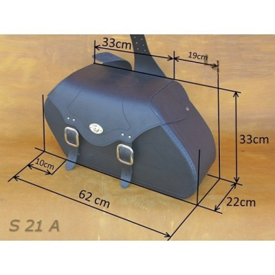 Kožené moto brašne S 21, 2 x 30L