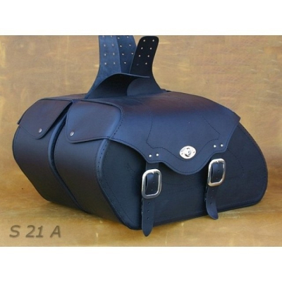 Kožené moto brašne S 21, 2 x 30L