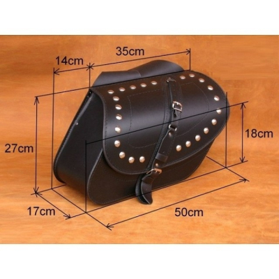 Kožené moto brašne S30, 35 x 27 x 17cm