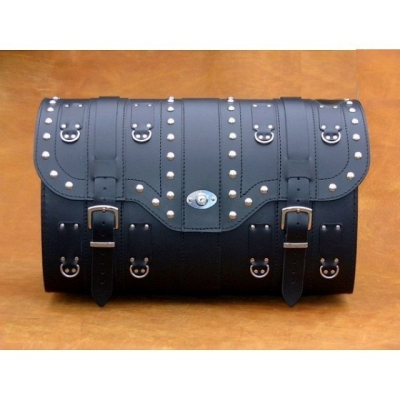 Kožený moto kufor so zámkom K15, 45 / 55L