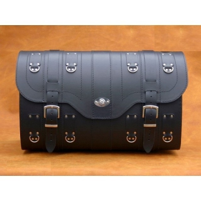 Kožený moto kufor so zámkom K15, 45 / 55L