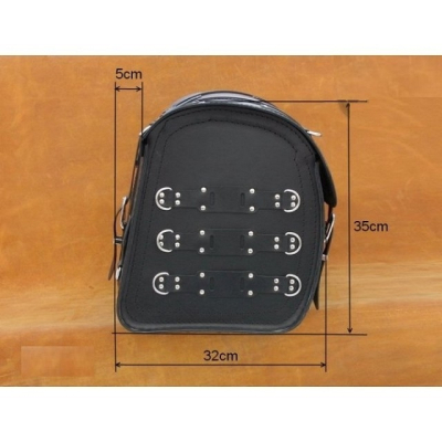 Kožený moto kufor so zámkom K15, 45 / 55L