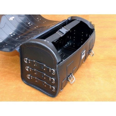 Kožený moto kufor so zámkom K15, 45 / 55L