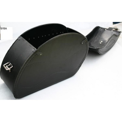 Kožené moto brašne S15 vystužené, 2x20L