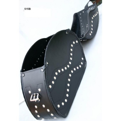 Kožené moto brašne S15 vystužené, 2x20L