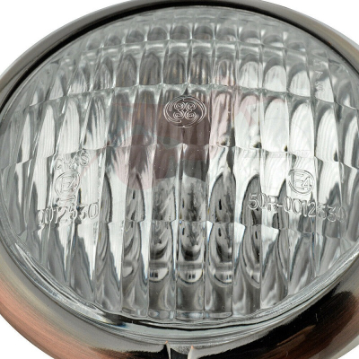 Přídavné světlo s kontrolkou dálkových světel, chrom, homologované