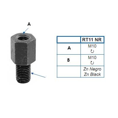 Redukce závitová M10P-M10P