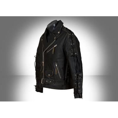 Ultimate Rebel Kožený krivák so šnurovaním a vreckami na chrániče